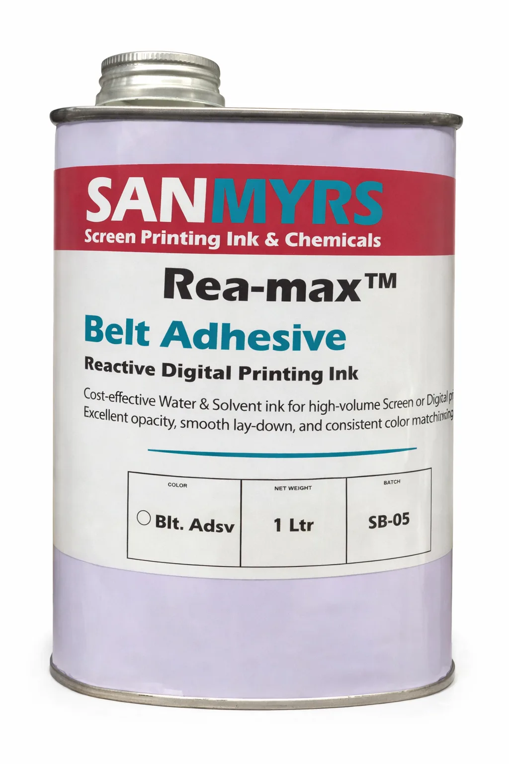 Reactive Digital Ink — Belt Adhesive