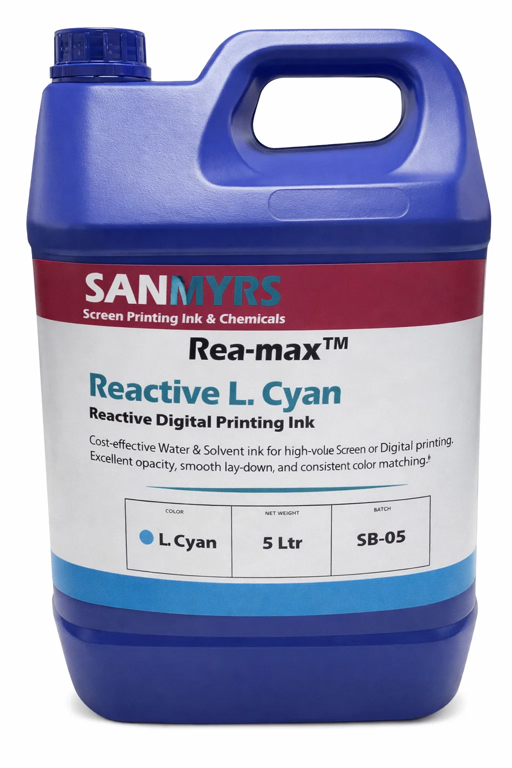 Reactive Digital Ink — Light Cyan